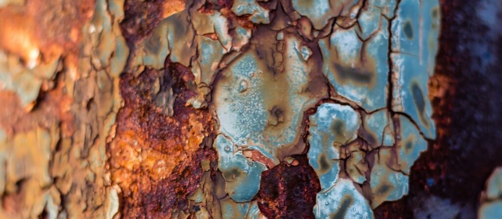 Image of Long-Term Rusting on Metal